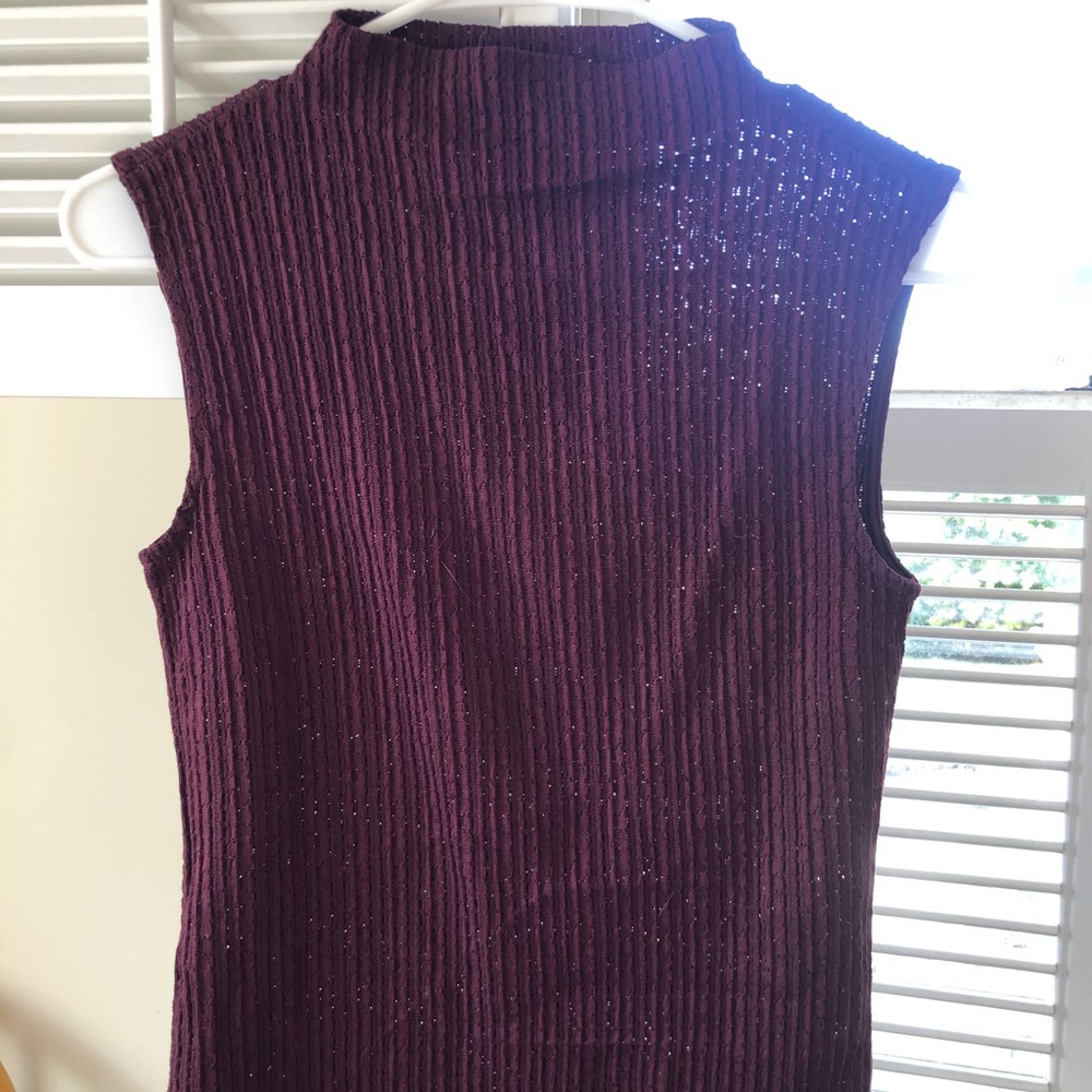 Purple turtleneck